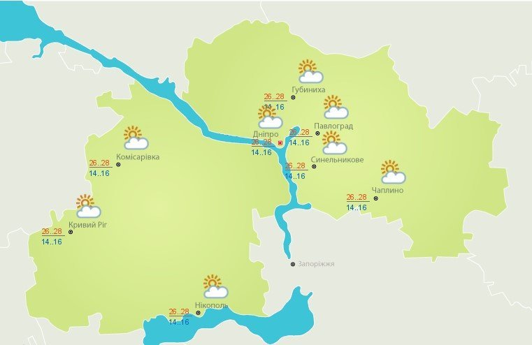 Осадков в этот день не предвидится 