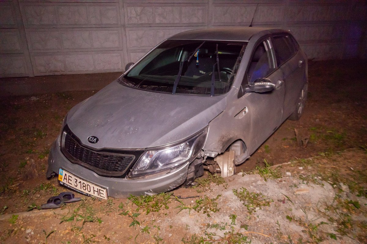 Улетел в кювет