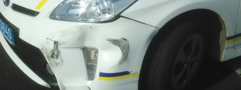 Погоня в Днепре: пьяный водитель врезался в полицейский автомобиль (ФОТО)