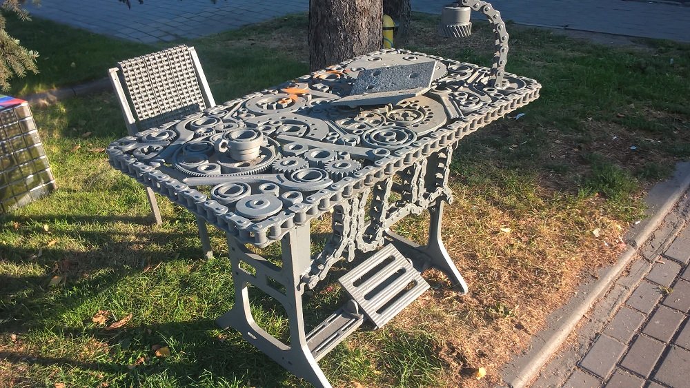 выставка, стол