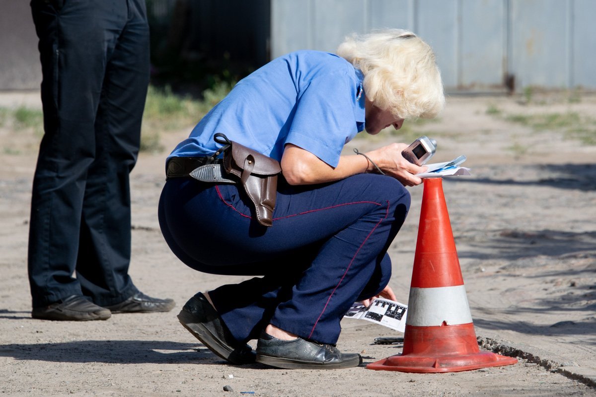Место происшествия оградили