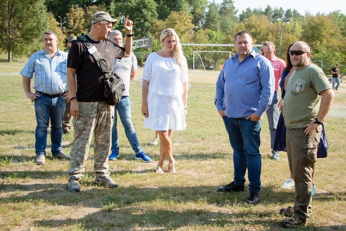 К грядущему Дню Независимости Украины для детей устроили военно-патриотическую игру