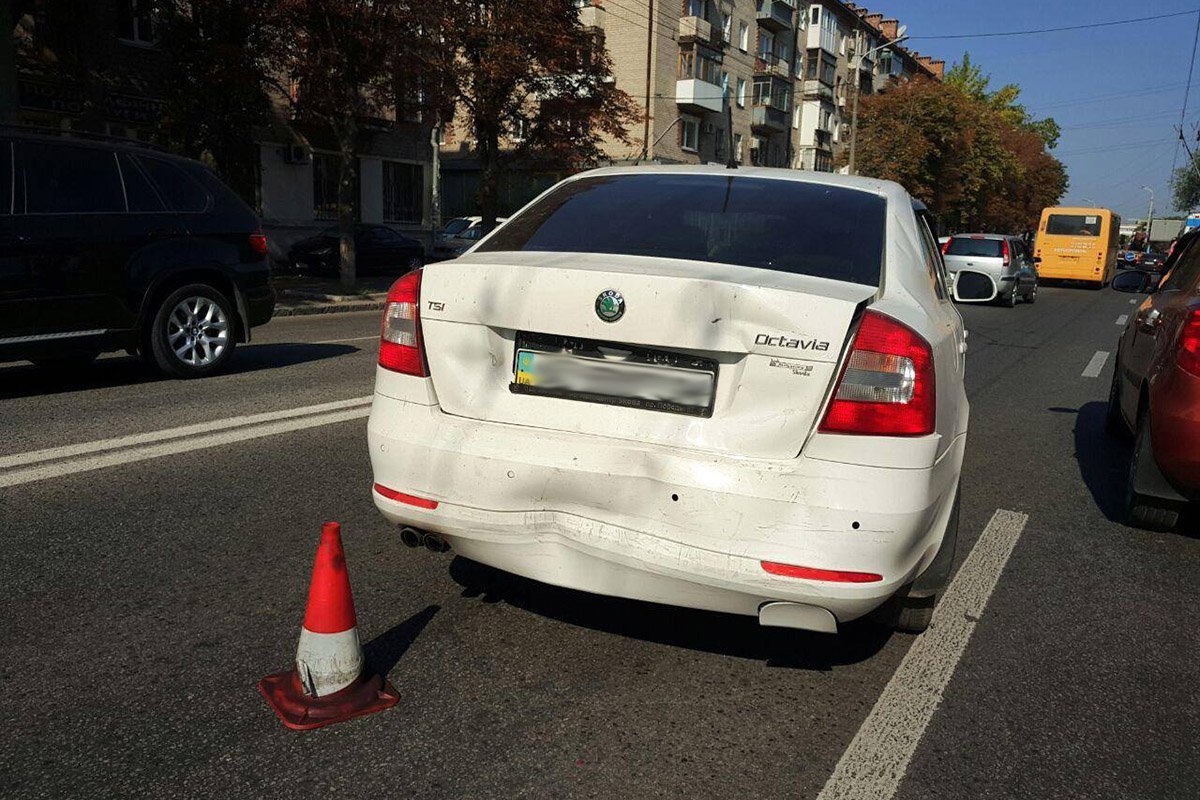 В Skoda Octavia находился маленький ребенок  В Skoda Octavia находился маленький ребенок