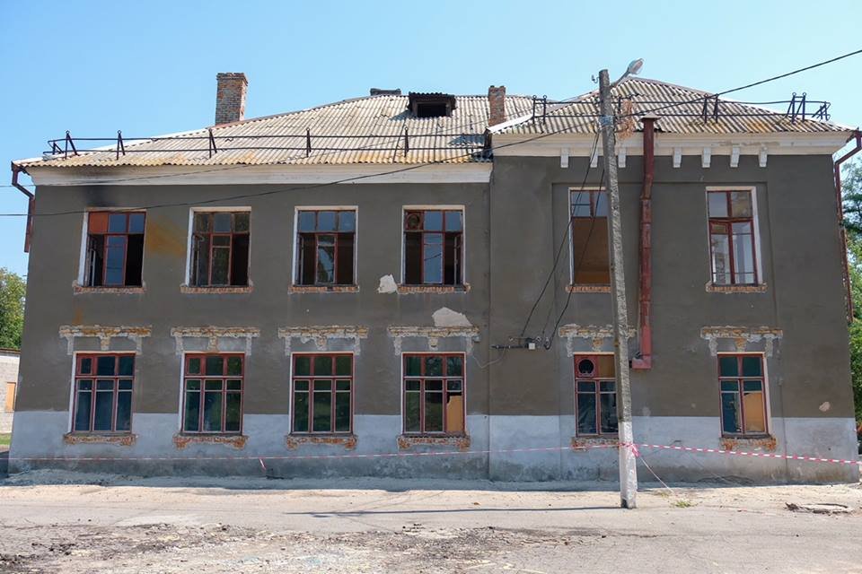 Школа в процессе ремонта Школа в процессе ремонта