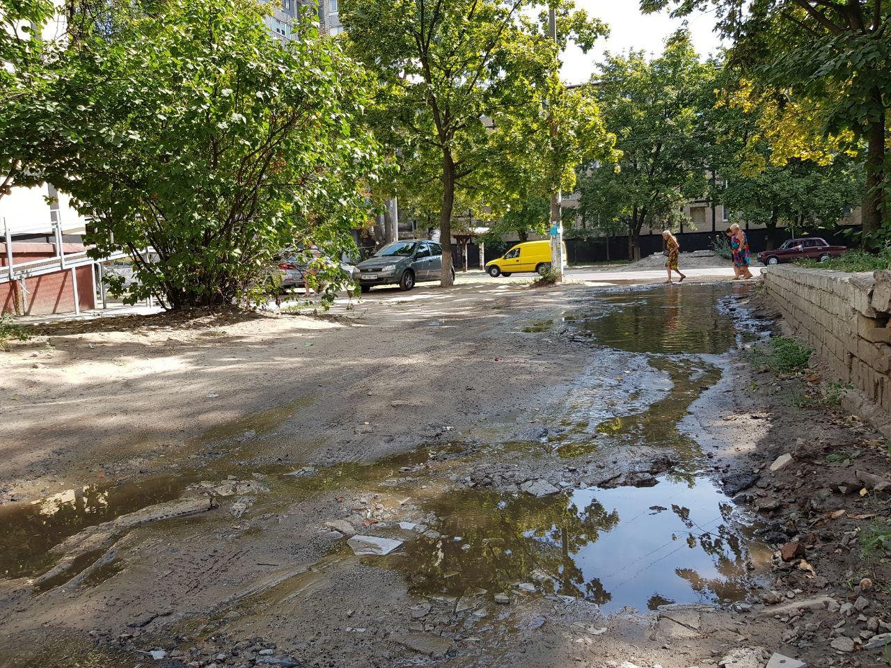Проспект превратился в болото Проспект превратился в болото