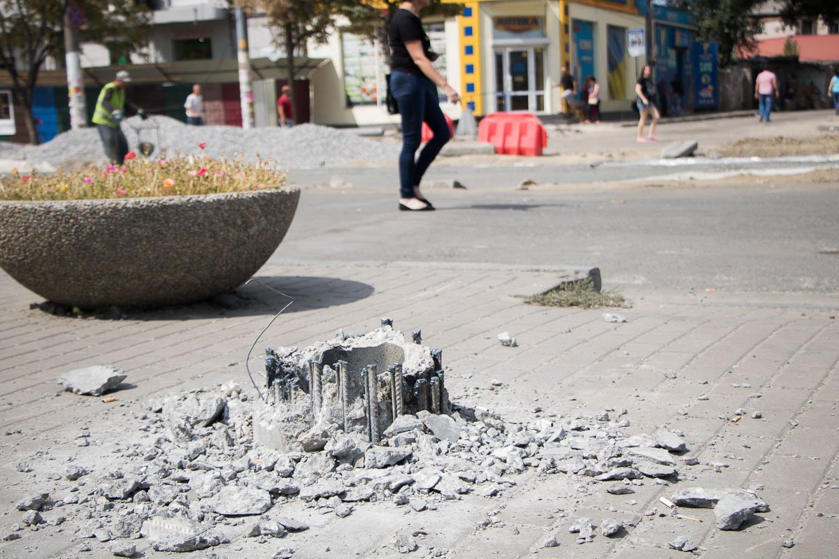 На этом месте будет новый столб