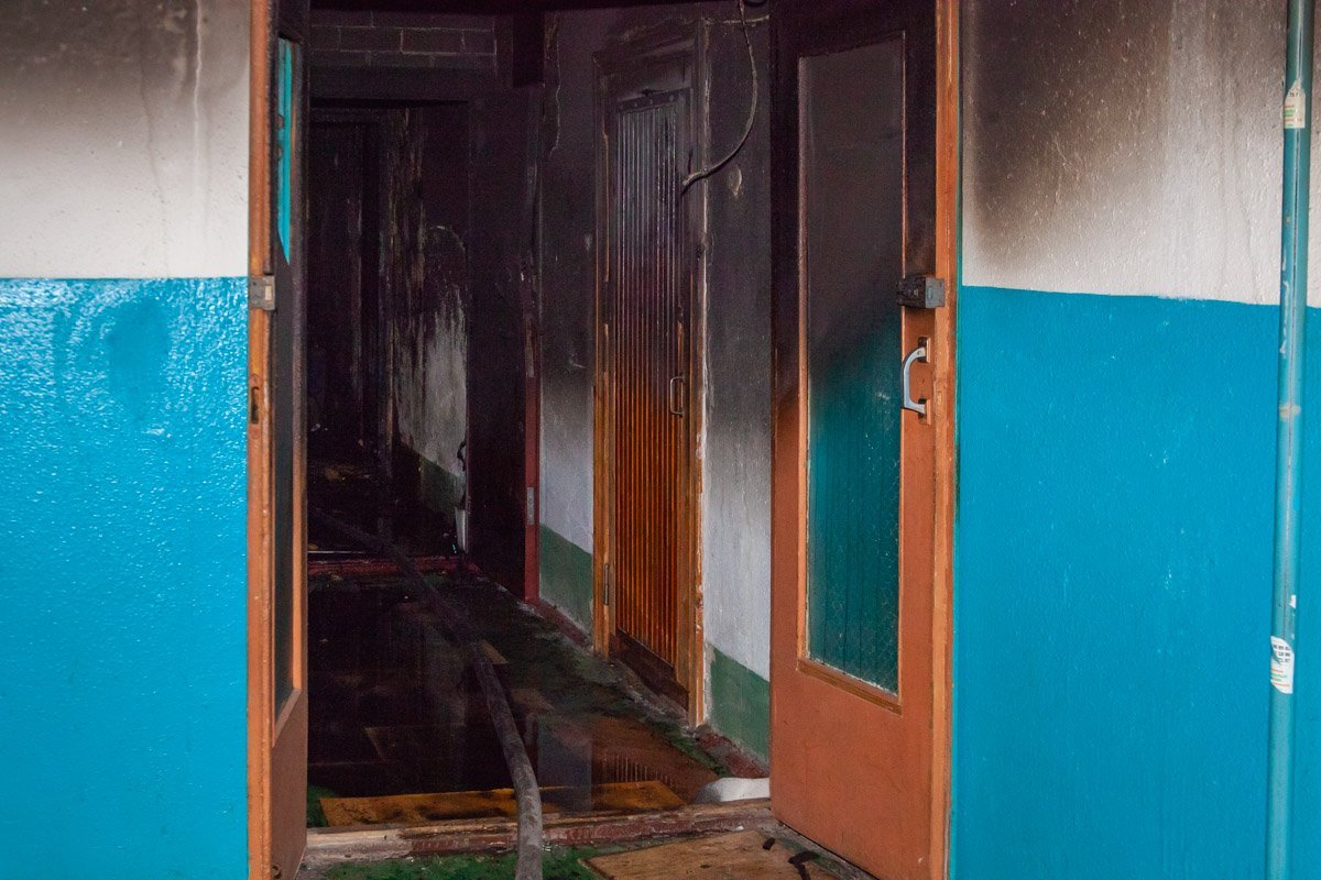 Квартира загорелась около 00:25