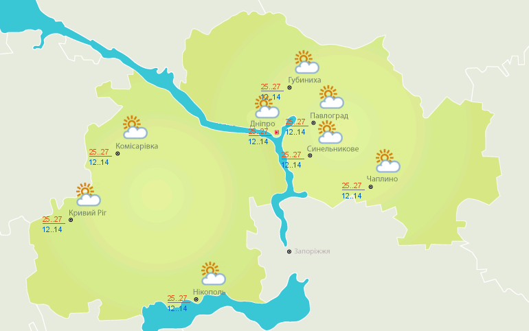Без осадков Без осадков