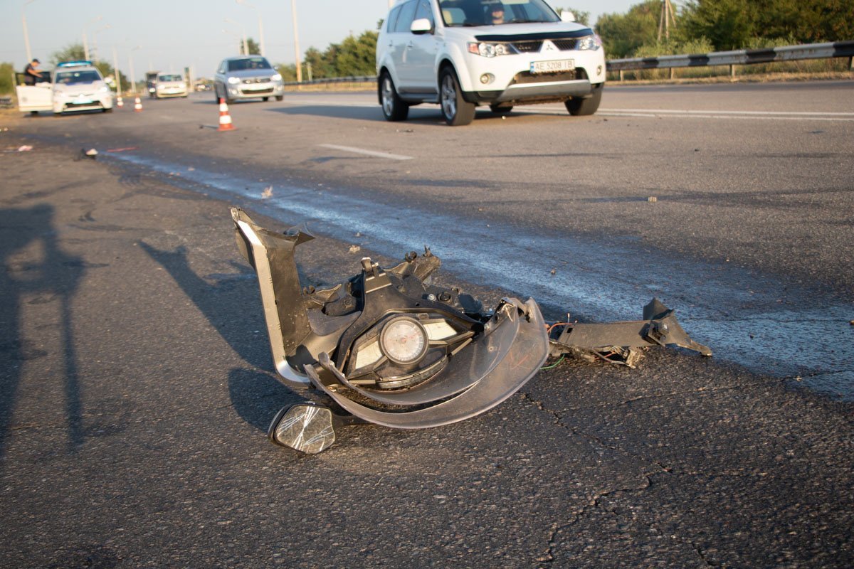 Мотоцикл получил серьезные повреждения 