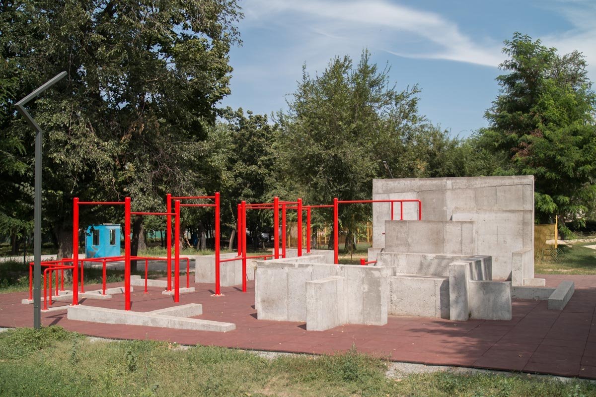 Площадка для паркура для любителей острых ощущений