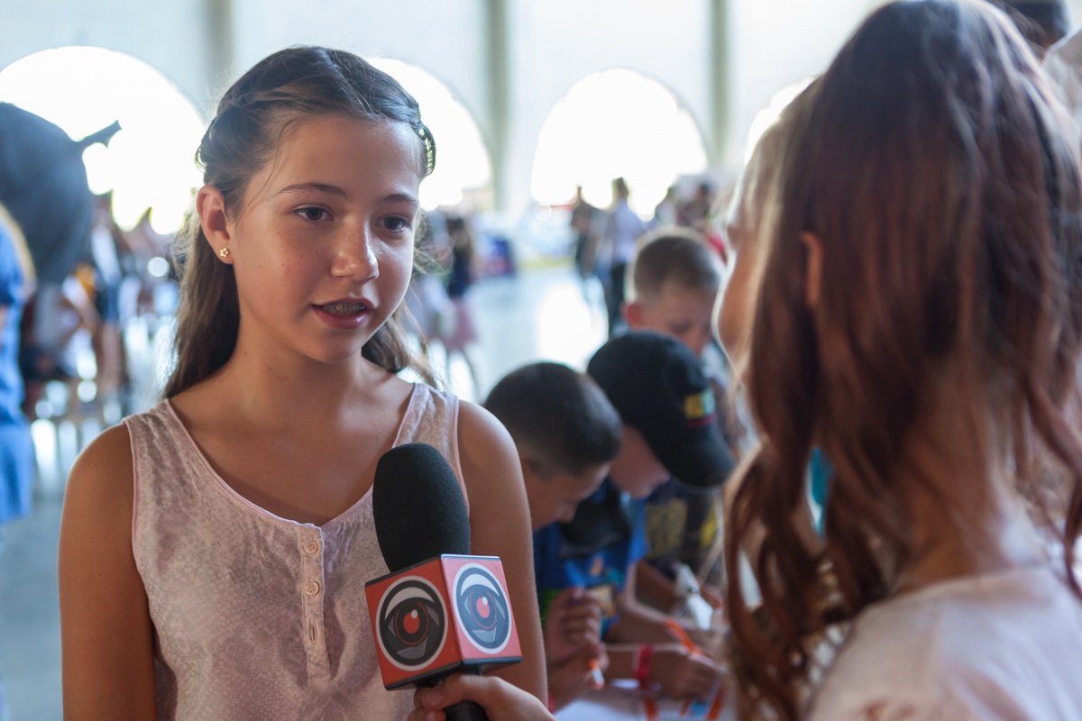 Дети с удовольствием брали интервью у друг друга