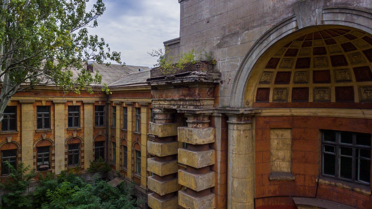 Сорняки облюбовали трещины Сорняки облюбовали трещины