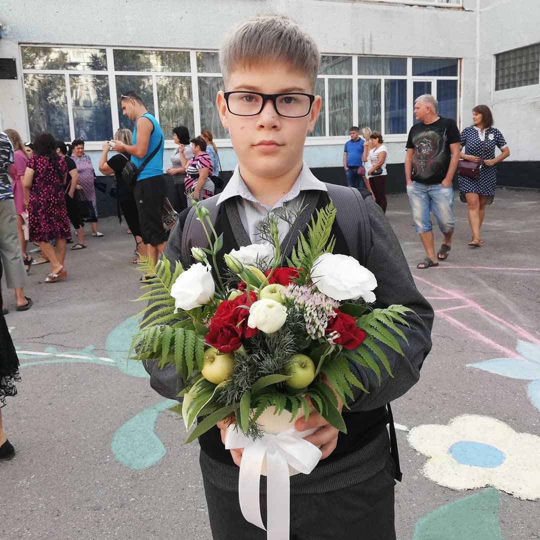 Подлый съедобный букет с яблоками