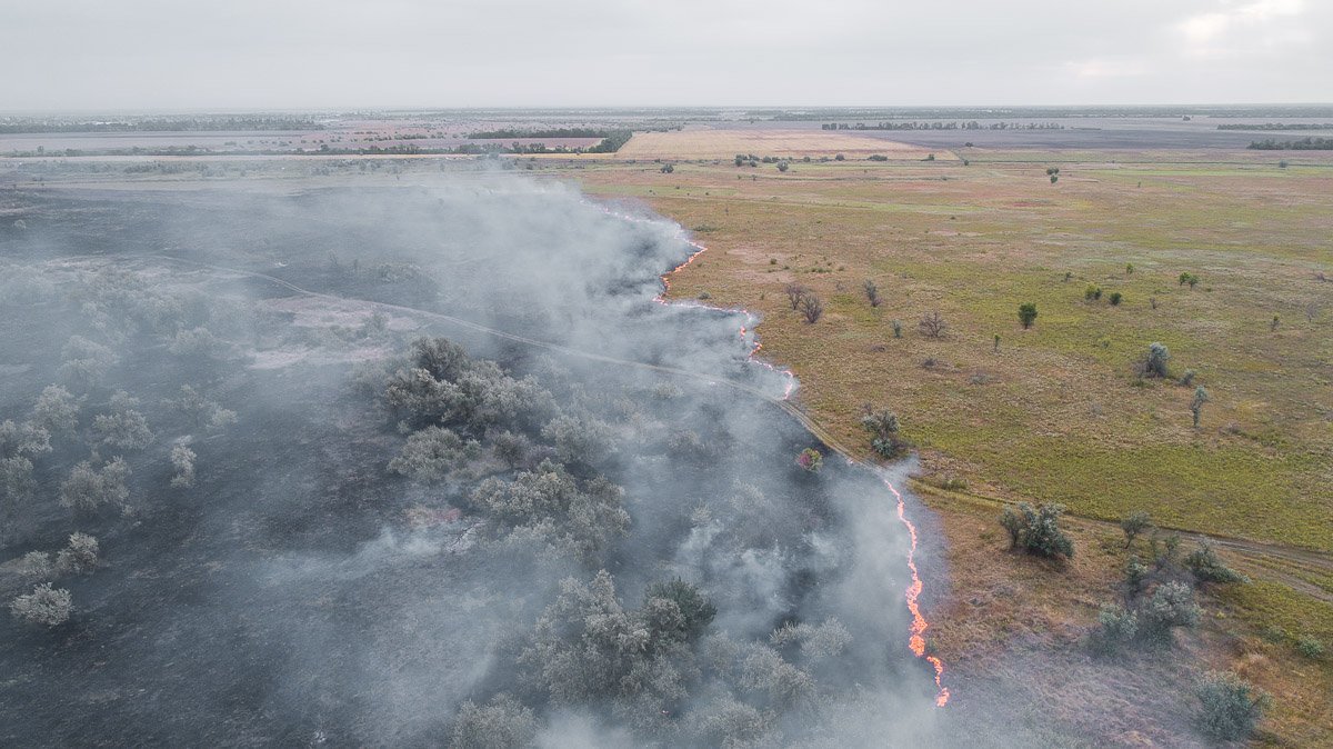 При пожаре пострадавших нет