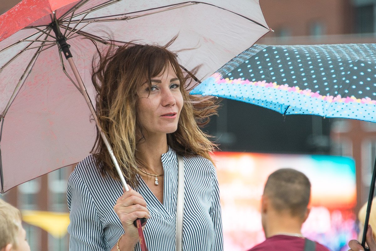 Дождь никого не испугал