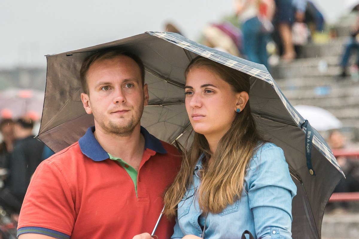 Дождь не прогнал зрителей