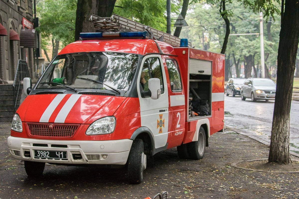 Бригада ГСЧС на месте