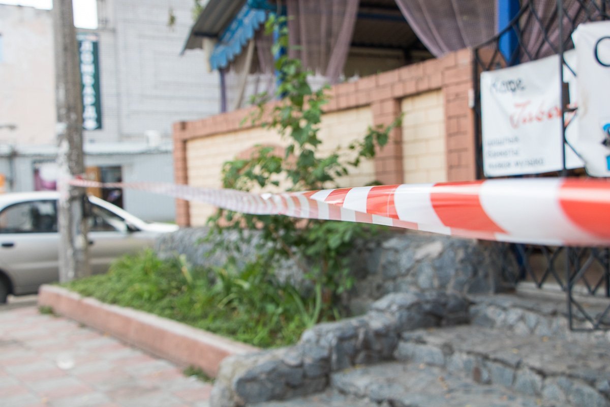 Место происшествия оцепили