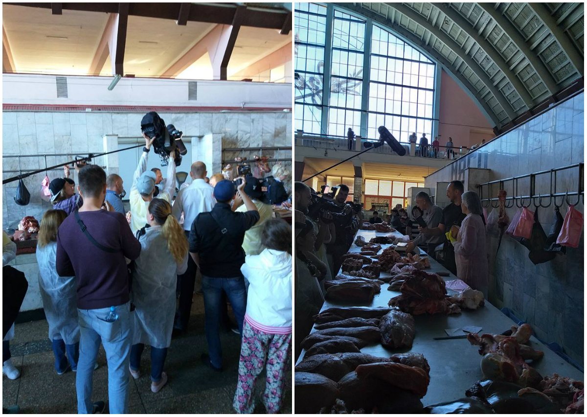 Ирина Хоменко проверила, насколько качественное мясо предлагают покупателям  Ирина Хоменко проверила, насколько качественное мясо предлагают покупателям