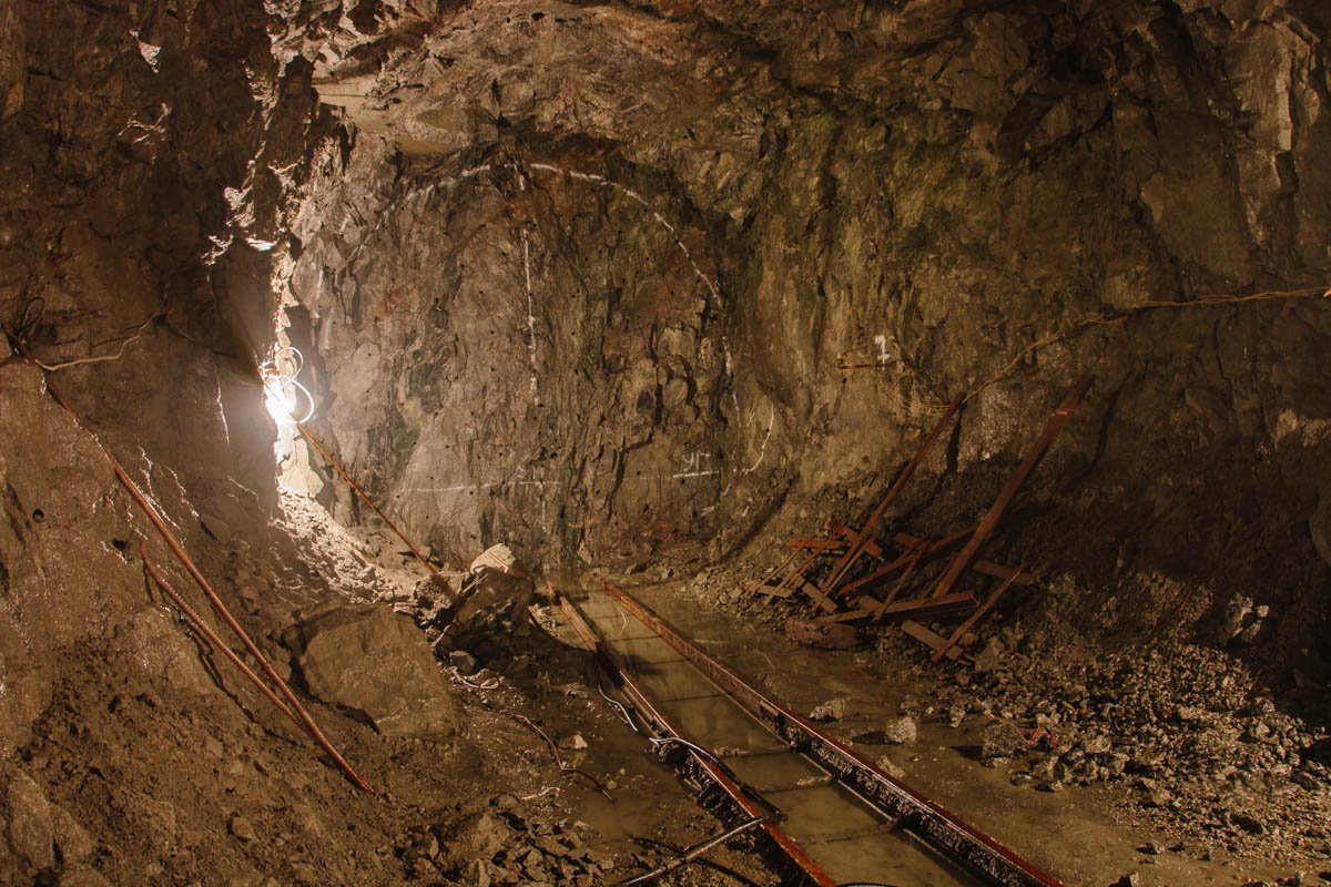 Место где будет вестись проходка в сторону станции Центральная