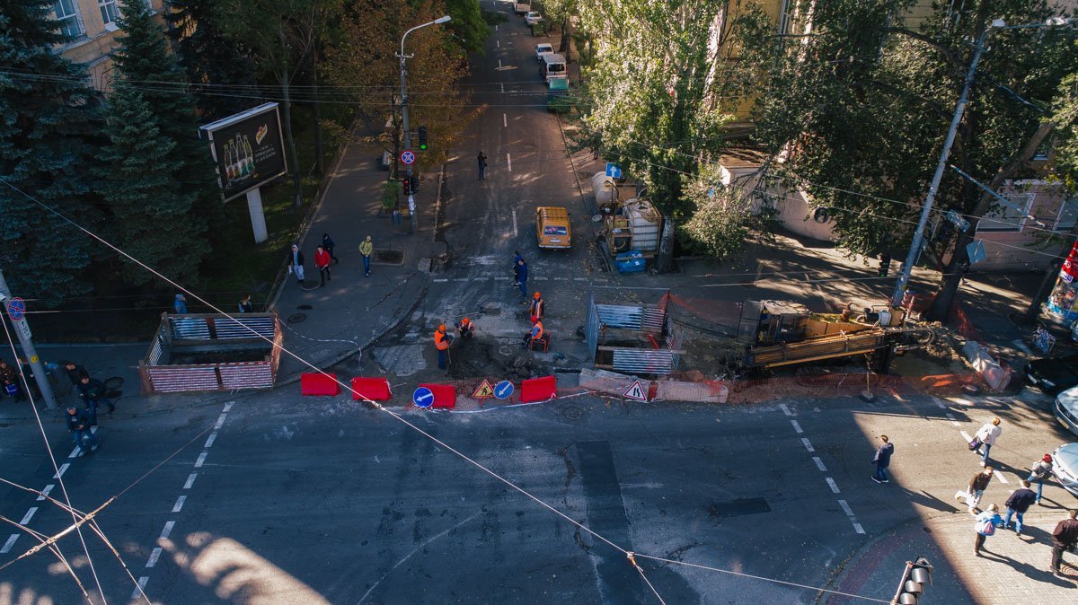 В Днепре временно перекрыли улицу Гончара 1