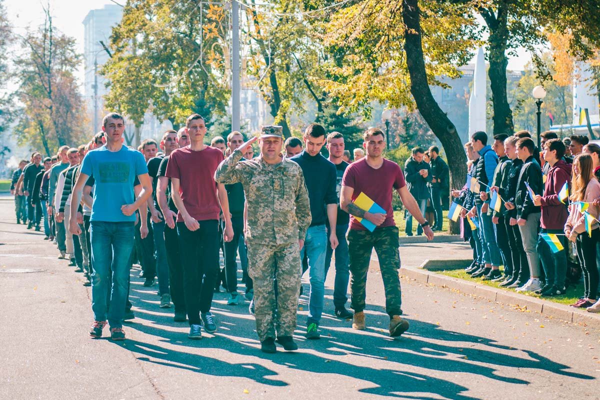 После присяги призывников отправили в учебные подразделения