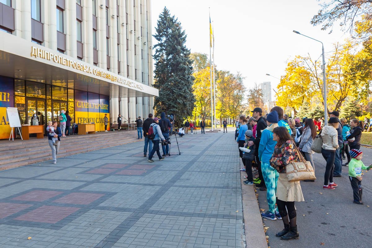 Забег прошел возле здания ОДА 