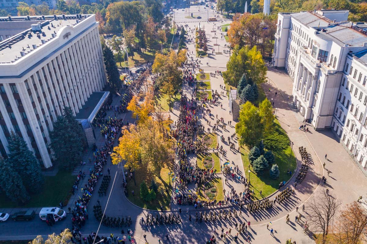 Марш военных в честь Дня защитника Украины Марш военных в честь Дня защитника Украины