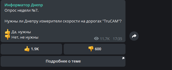 Что думают в Днепре: нужны ли городу измерители скорости на дорогах «TruCAM» 2