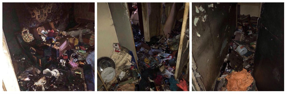 В Днепре загорелась забитая мусором квартира: пострадала женщина 1