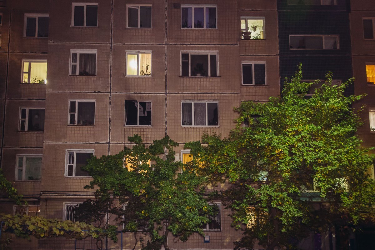 В результате пожара пострадала женщина