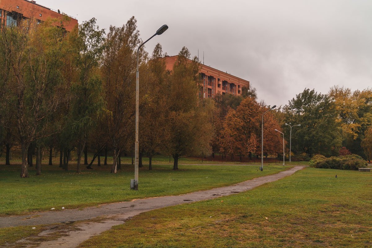 Осень. Сказочный чертог, Всем открытый для обзора. Просеки лесных дорог, Заглядевшихся в озера.
