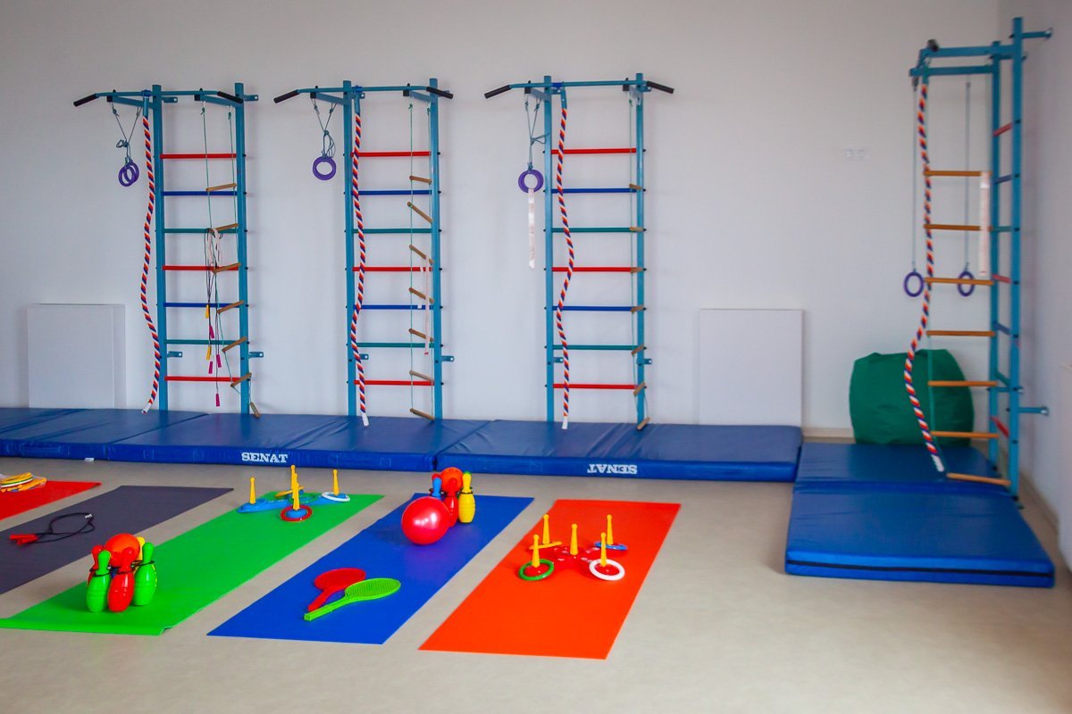 Спортивный инвентарь в садике в Обуховке