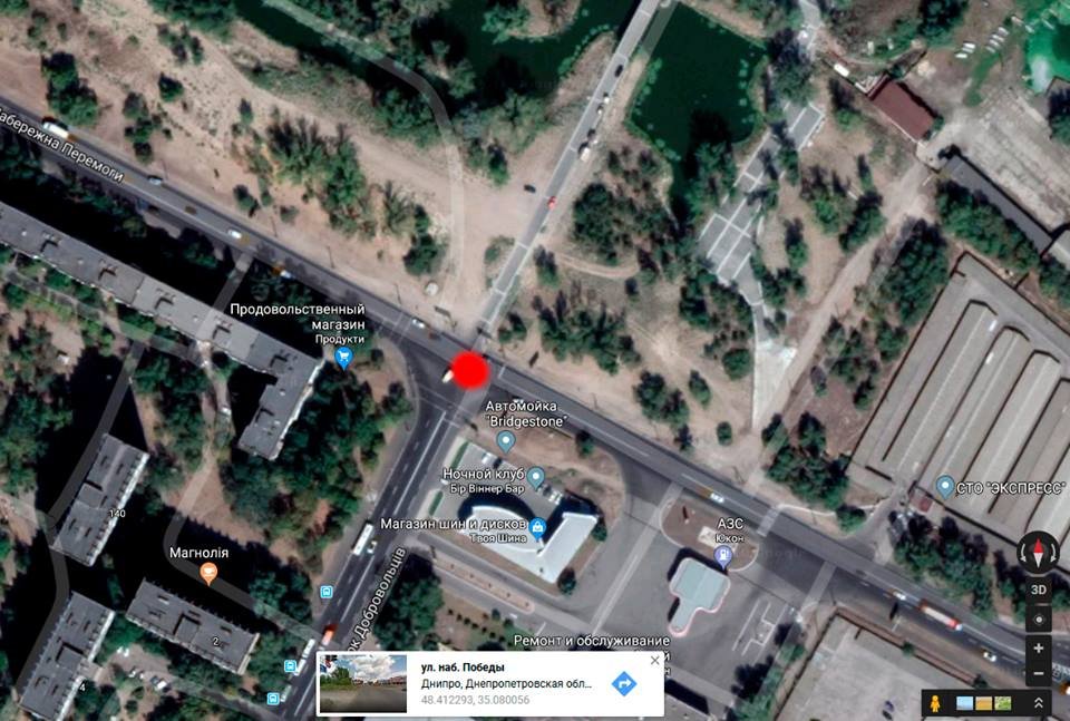 Авария произошла на набережной Победы