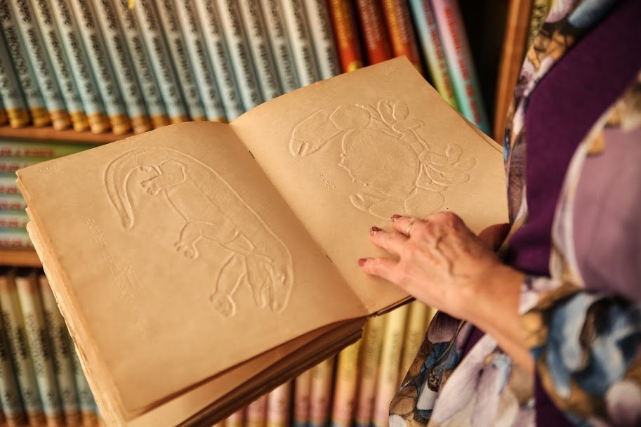 Областной учебно-реабилитационный центр для детей с проблемами зрения получил от Днепропетровской ОГА новую литературу шрифтом Брайля, - Юрий Голик 1