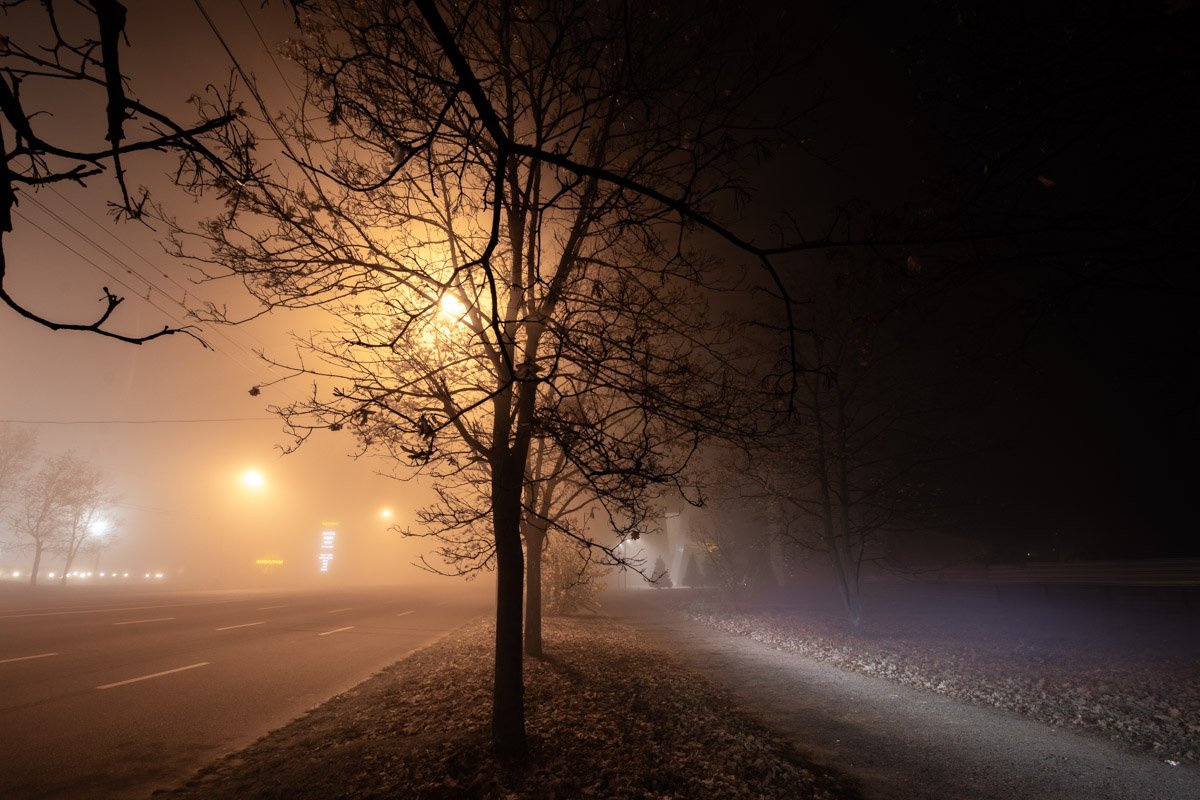 Тишина и спокойствие ночного города