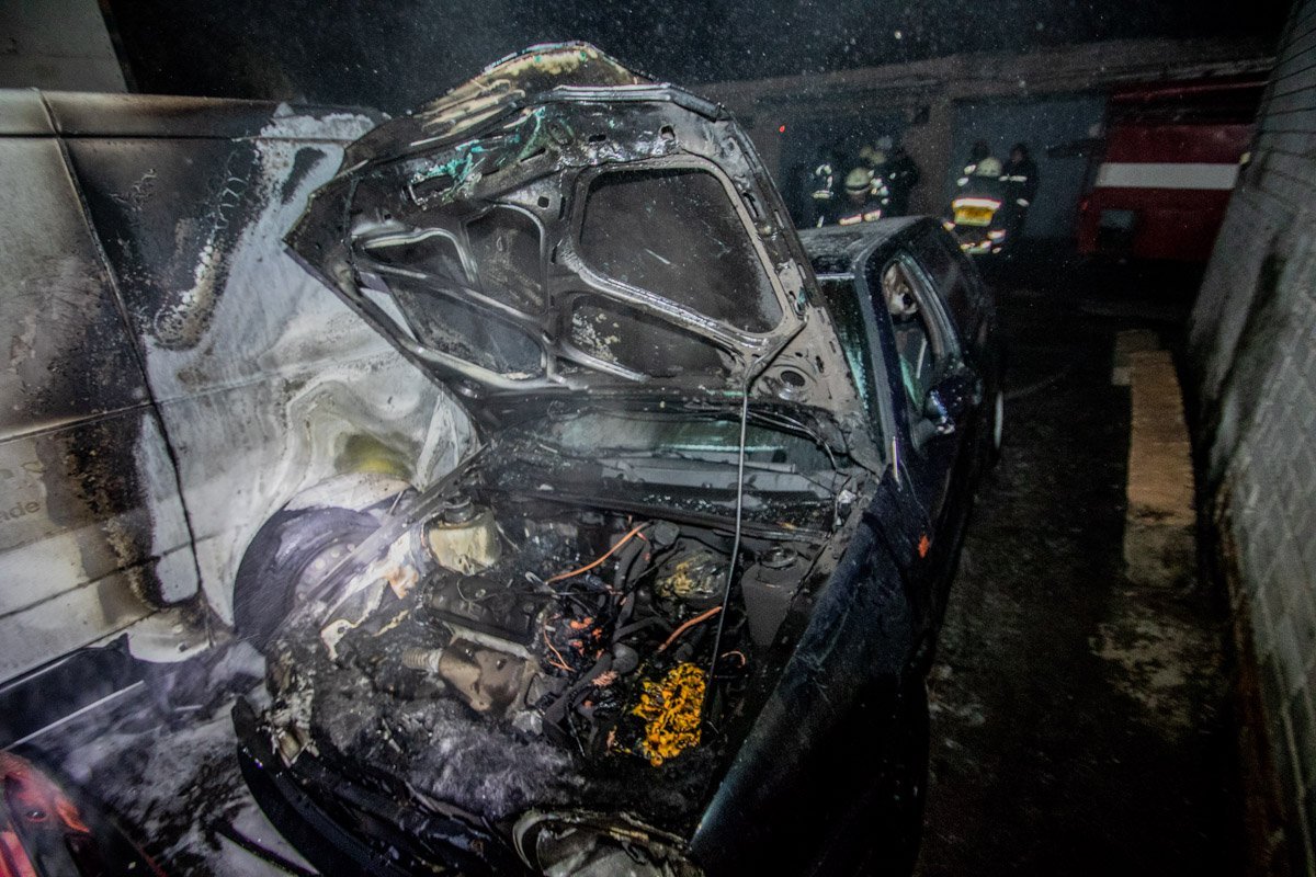 Обгоревший Volkswagen