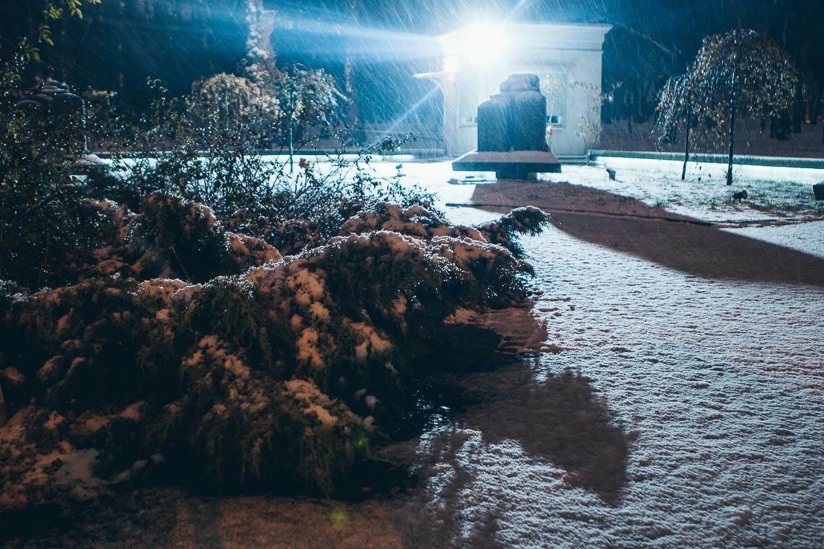 Заснеженный любимый город Заснеженный любимый город