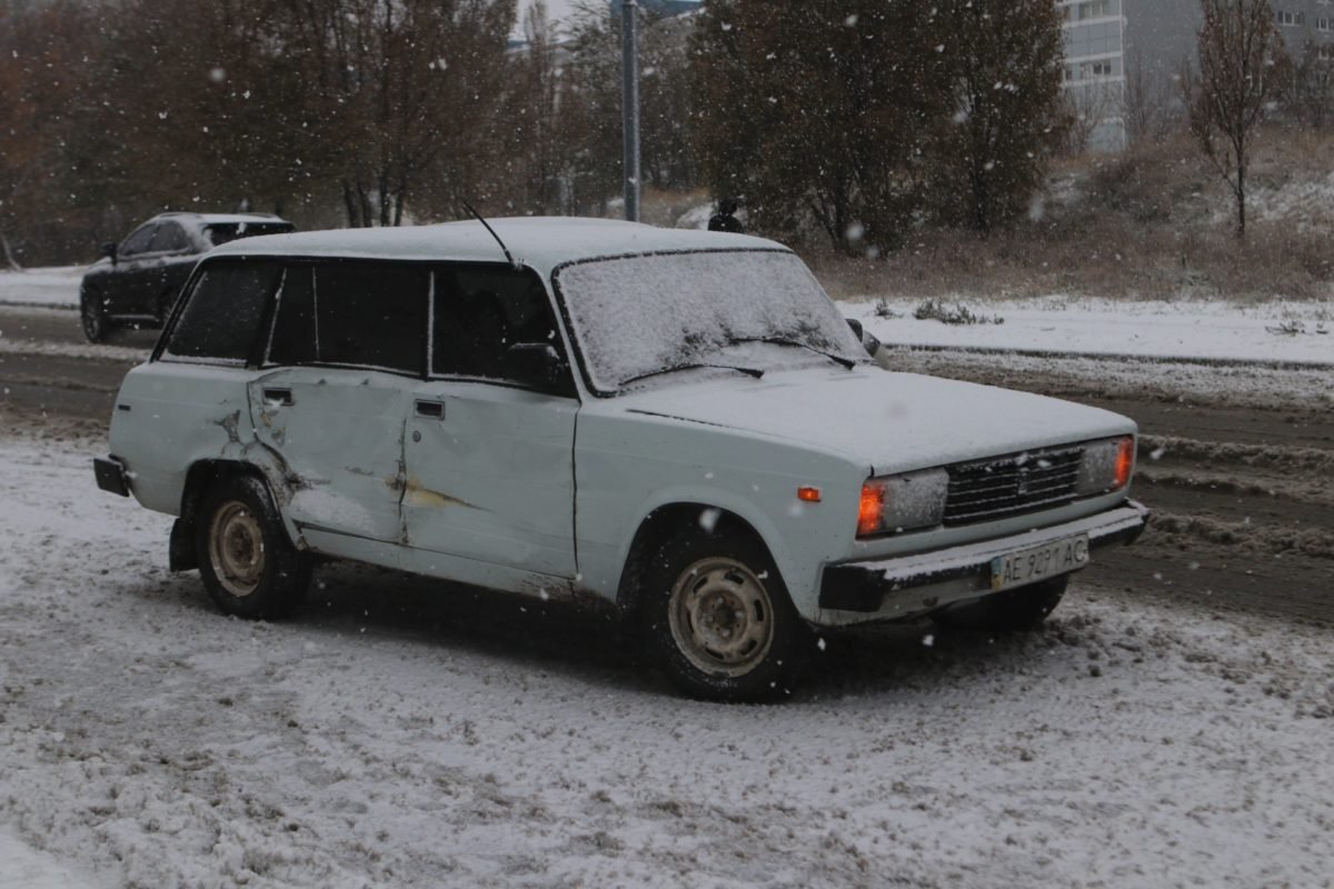 Удар пришелся на боковую часть автомобиля