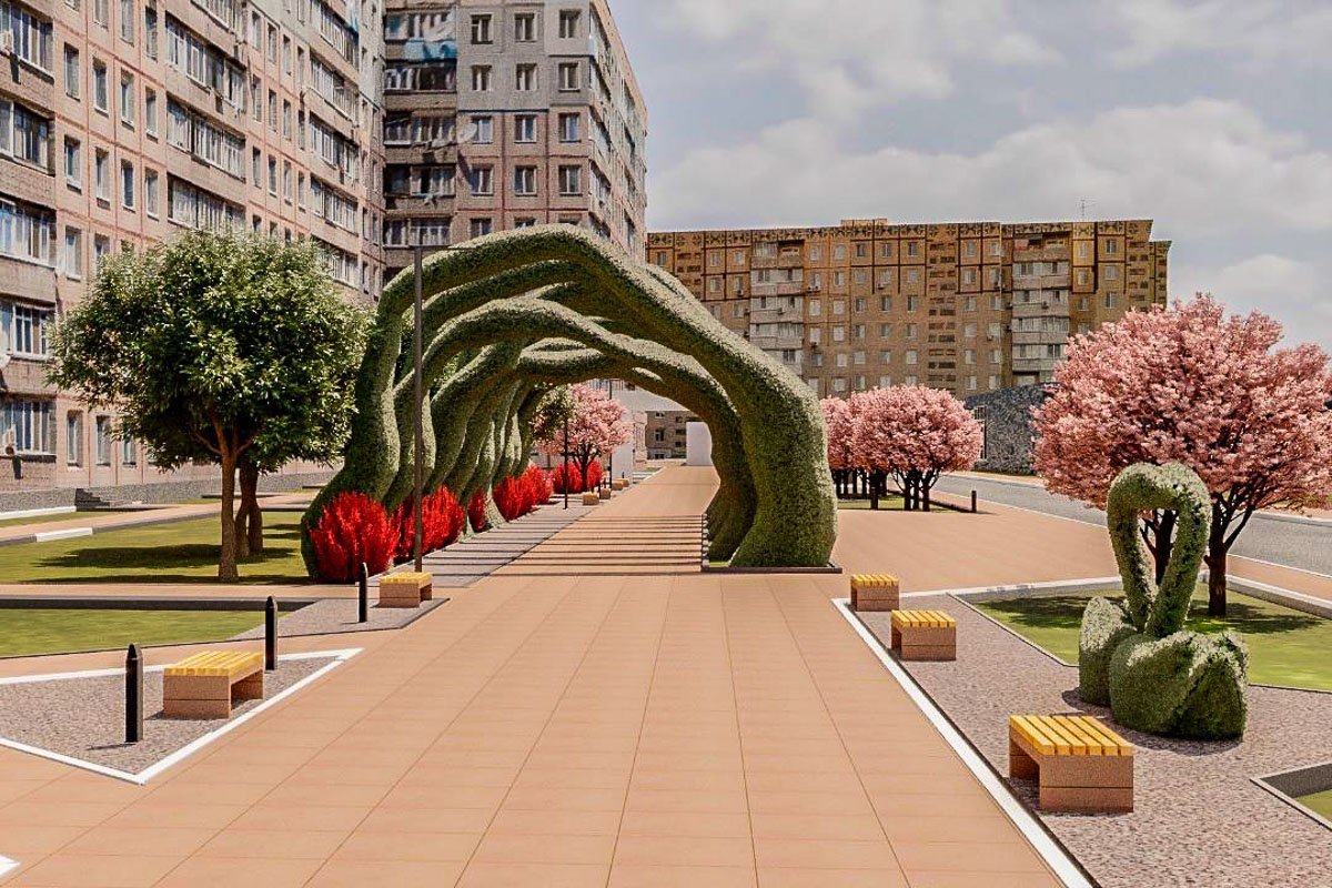 Так будет выглядеть сквер Так будет выглядеть сквер