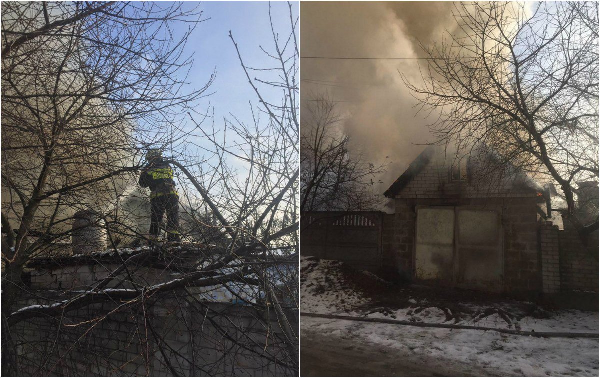 В Днепре сгорел гараж с автомобилем внутри 1