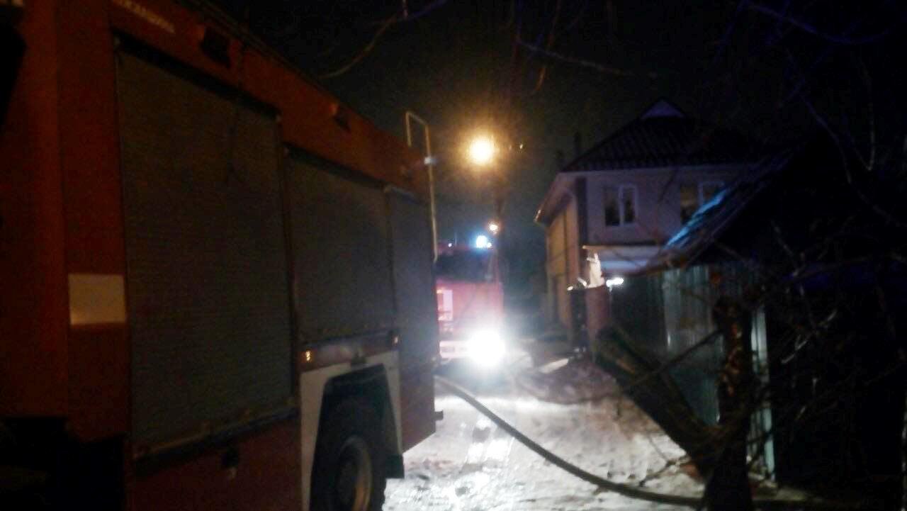 Горел частный дом