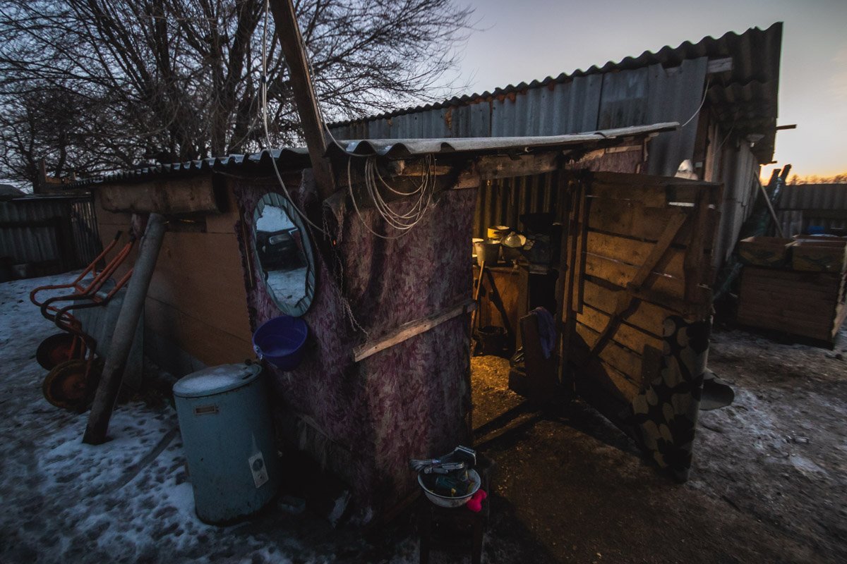 Место разлива еды