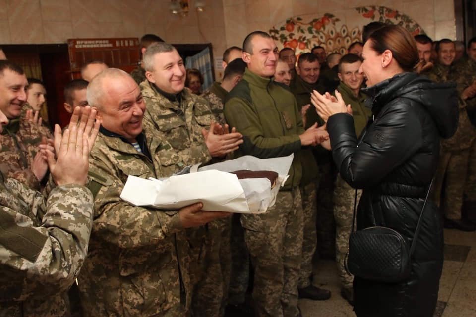 Руководитель  облсовета Глеб Пригунов поздравил военных на передовой 2