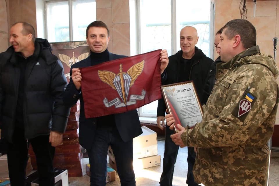 Руководитель  облсовета Глеб Пригунов поздравил военных на передовой 3