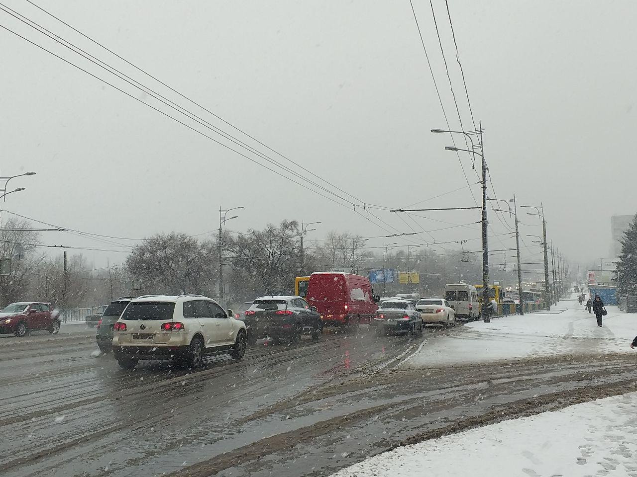 Движение затруднено до Нового моста