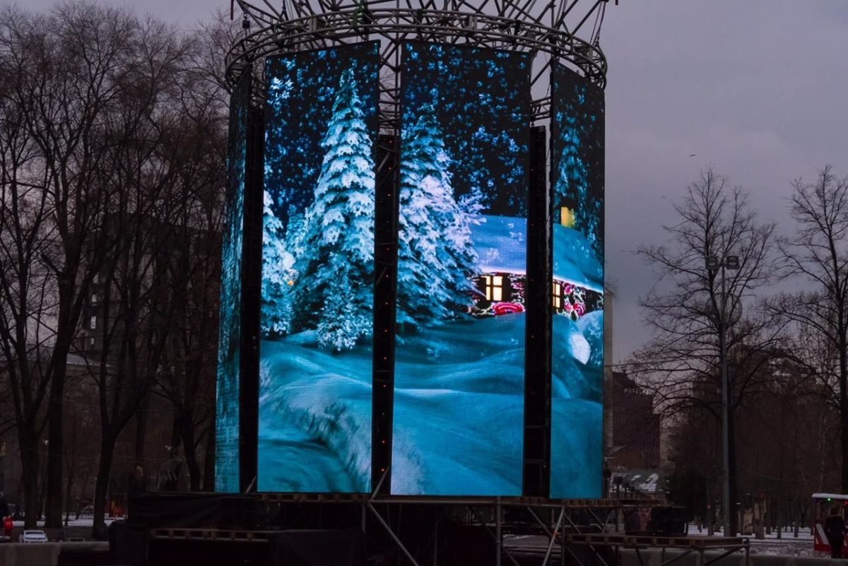 Конструкцию установили на месте фонтана