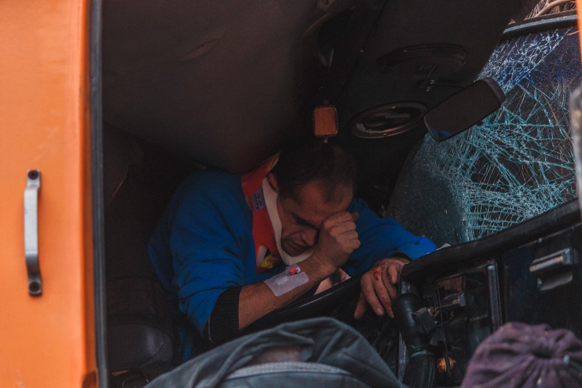 Водитель держался Водитель держался