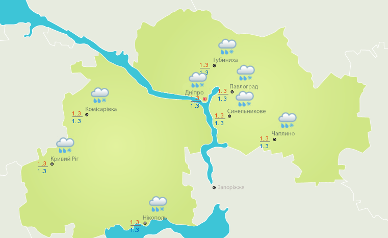 В первой половине дня ожидается дождь со снегом