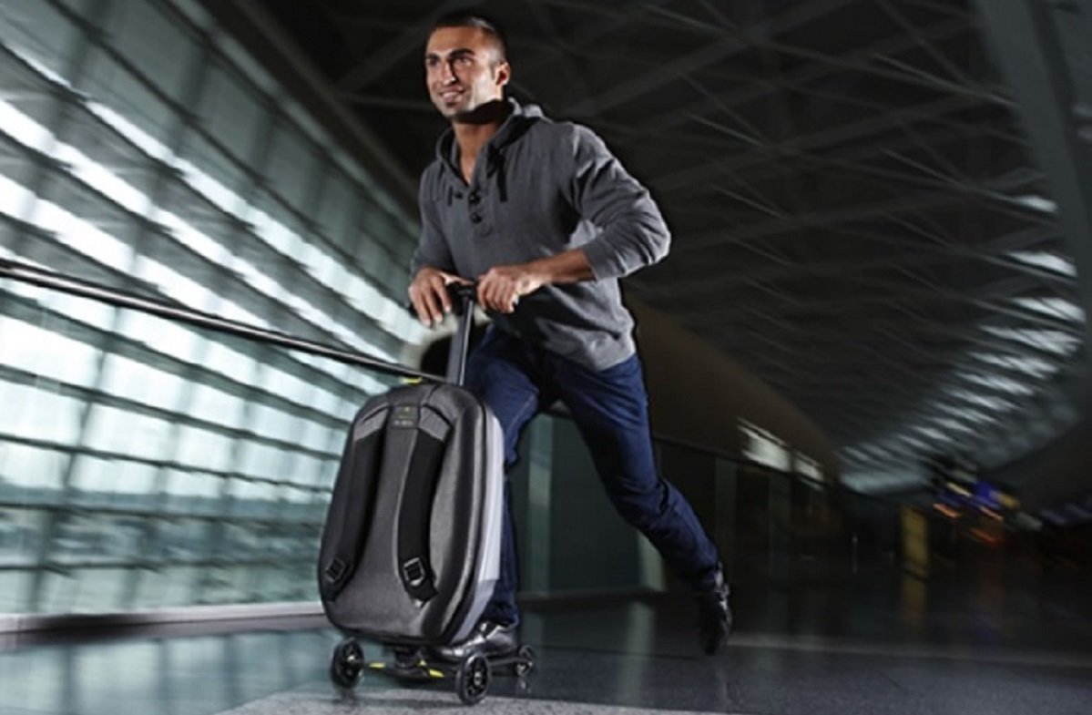 Чемодан-самокат для креативных путешественников 